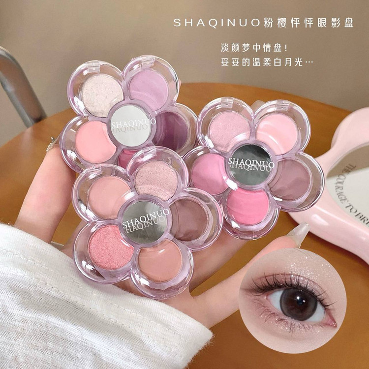 پالت سایه چشم Shaqinuo مدل شکوفه ۵ رنگ