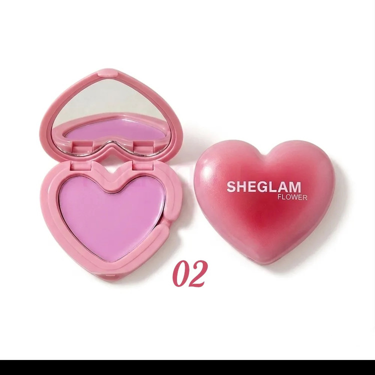 رژگونه قلبی طرح شیگلم Sheglam heart blush پیگمنت بالا
